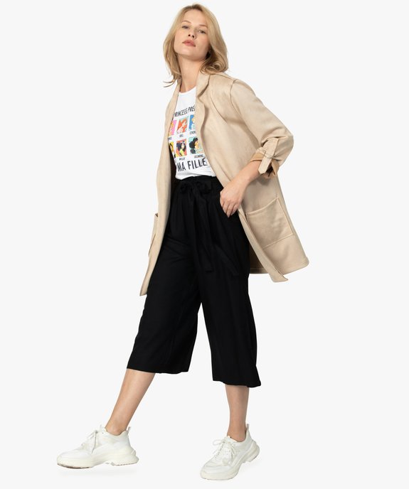 Veste femme peau de pêche vue5 - GEMO(FEMME PAP) - GEMO