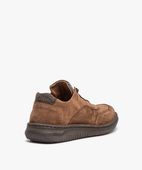 Derbies homme confort dessus cuir uni – Zen Air vue4 - ZEN AIR - GEMO