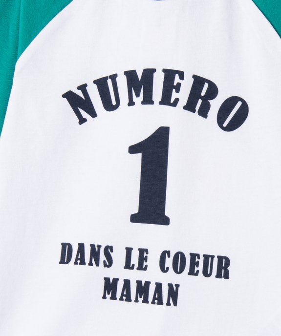 Tee-shirts à manches longues avec message bébé garçon (lot de 3) vue2 - GEMO(BEBE DEBT) - GEMO