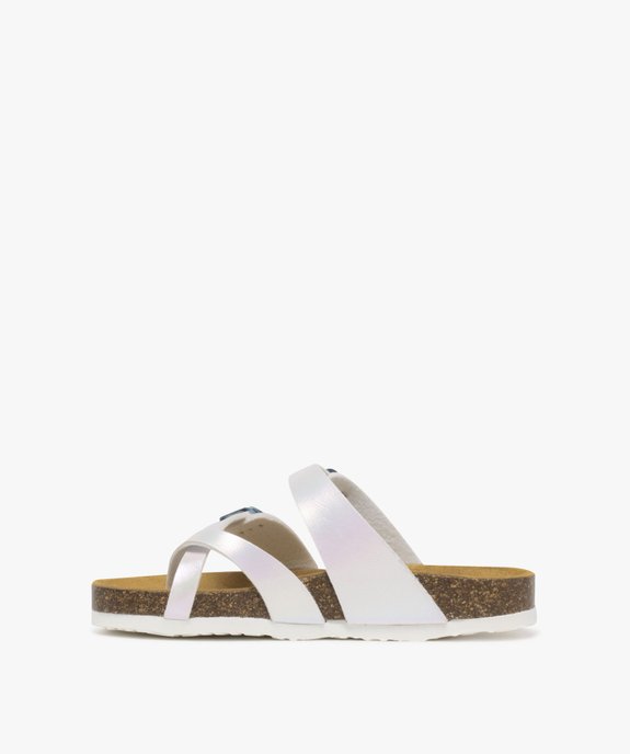 Mules à brides croisées et irisées fille vue3 - LOVELY WINGS GEMO FOR GOOD - GEMO