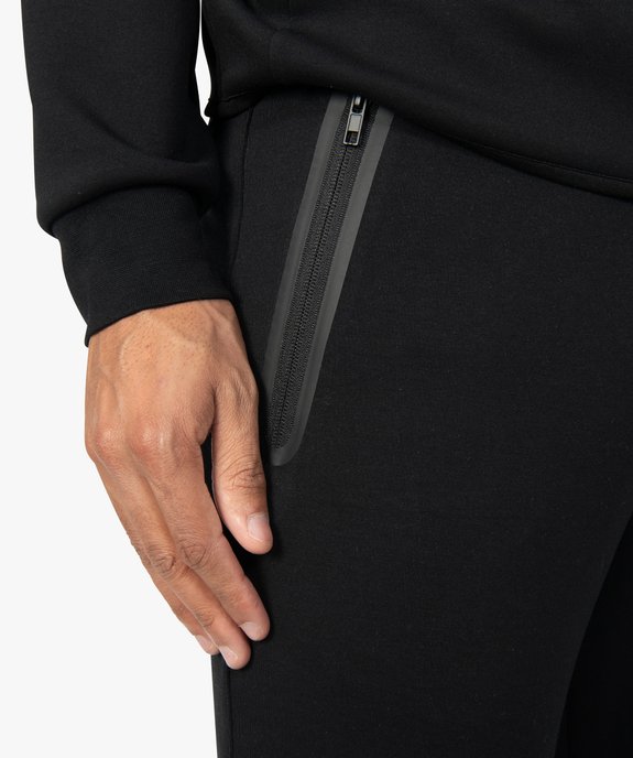 Pantalon homme en maille à taille élastiquée vue2 - GEMO (HOMME) - GEMO