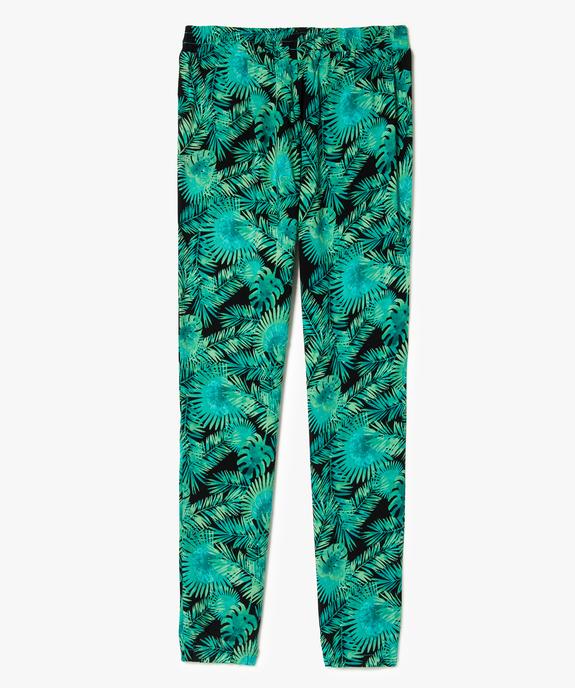 Pantalon fluide façon sarouel imprimé vue2 - GEMO (JUNIOR) - GEMO