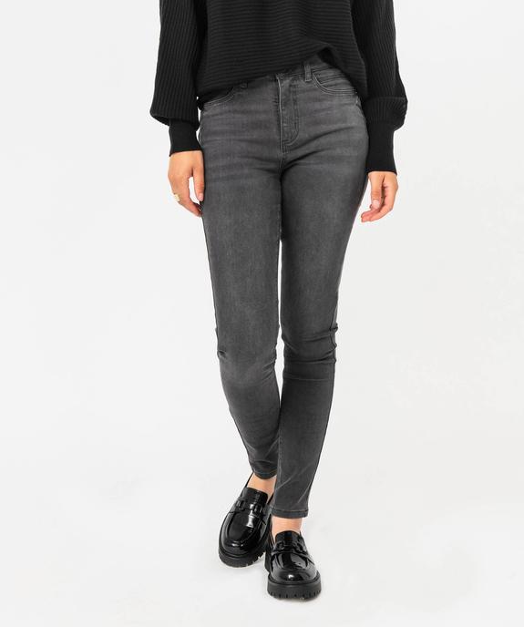 Jean skinny effet push-up taille haute femme vue1 - GEMO(FEMME PAP) - GEMO