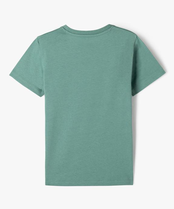 Tee-shirt à manches courtes avec motif streetwear garçon  vue3 - GEMO 4G GARCON - GEMO