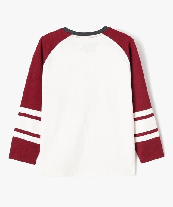Tee-shirt manches longues avec inscription garçon - Camps United vue3 - CAMPS GEMO FOR GOOD - GEMO