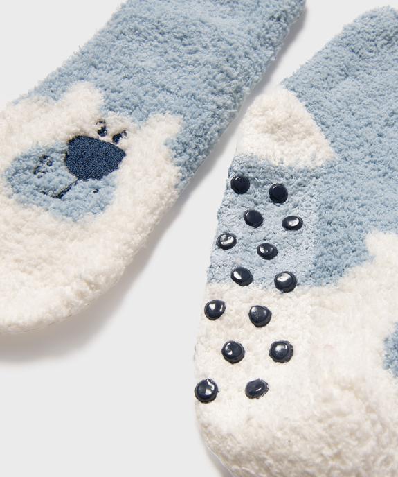 Chaussettes épaisses antidérapantes en maille chenille garçon vue2 - GEMO 4G GARCON - GEMO