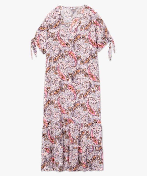 Robe femme grande taille imprimée longueur chevilles vue4 - GEMO 4G FEMME - GEMO
