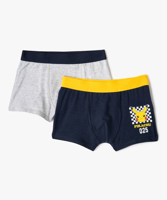 Boxer imprimé avec taille élastique garçon (lot de 2) - Pokemon vue1 - POKEMON - GEMO