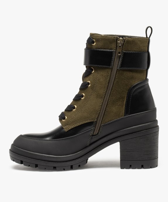 Bottines femme à talon style rock et glamour vue3 - GEMO(URBAIN) - GEMO