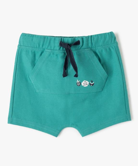 Short bébé garçon en maille texturée vue1 - GEMO(BEBE DEBT) - GEMO