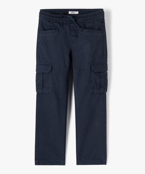 Pantalon cargo en toile garçon - GEMO (ENFANT) Pantalon cargo en toile garçon vue1 - GEMO (ENFANT) - GEMO