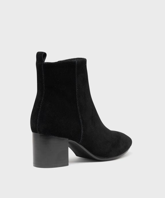 Boots à talon dessus cuir femme - Tanéo - TANEO Boots à talon dessus cuir femme - Tanéo vue4 - TANEO - GEMO