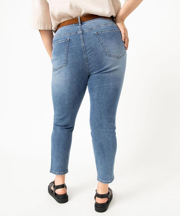 Jean slim 7/8e avec ceinture femme grande taille vue3 - GEMO (G TAILLE) - GEMO