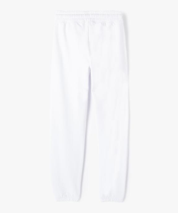 Jogging fille en molleton doux à large taille élastiquée vue3 - GEMO (JUNIOR) - GEMO