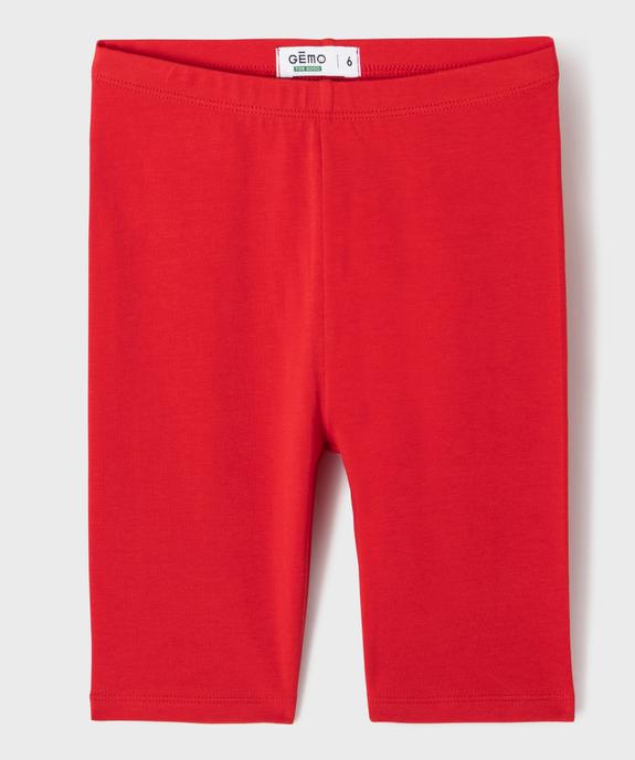 Legging court cycliste uni fille vue7 - GEMO 4G FILLE - GEMO