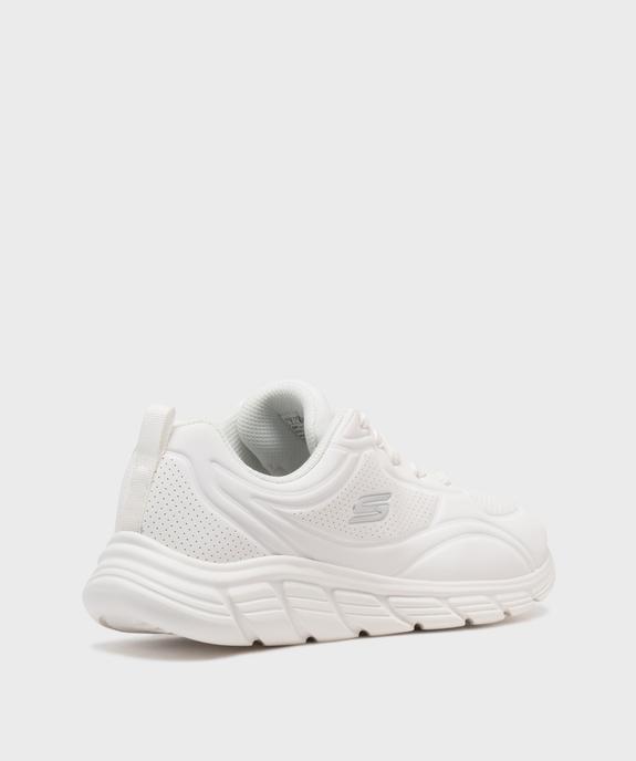 Baskets Bobs unies à lacets femme - Skechers  vue4 - SKECHERS - GEMO