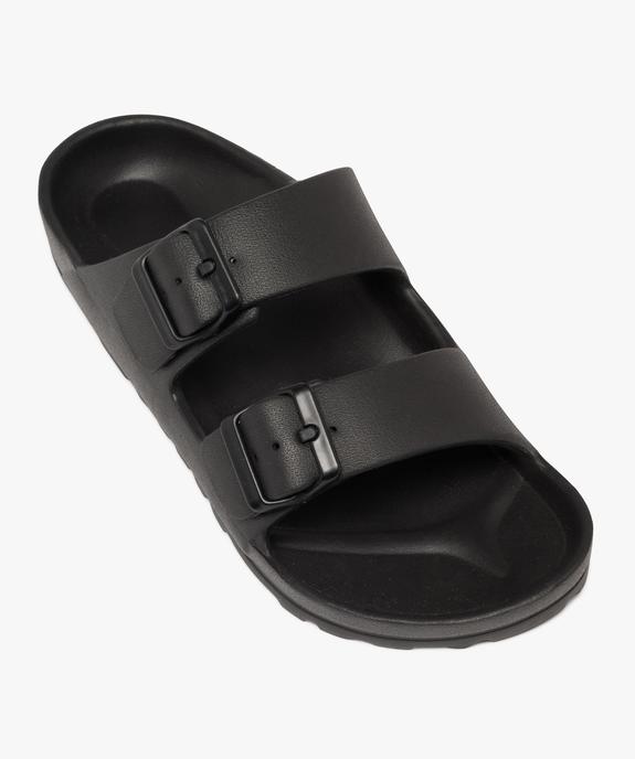 Mules de piscine femme à larges brides à boucle avec semelle crantée vue5 - GEMO (PLAGE) - GEMO