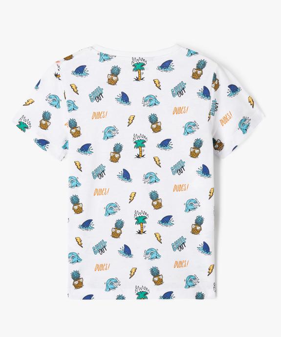 Tee-shirt à motif estival pour garçon vue3 - GEMO (ENFANT) - GEMO