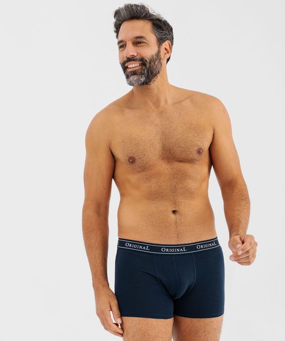 Boxers en coton extensible homme (lot de 2) vue3 - GEMO 4G HOMME - GEMO