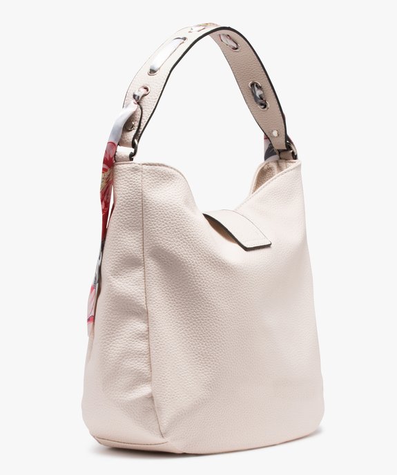 Sac femme avec anse ornée d’un foulard vue2 - GEMO (ACCESS) - GEMO