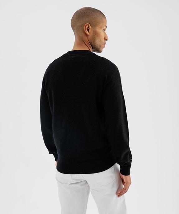 Pull en laine à manches raglan homme vue3 - GEMO (HOMME) - GEMO