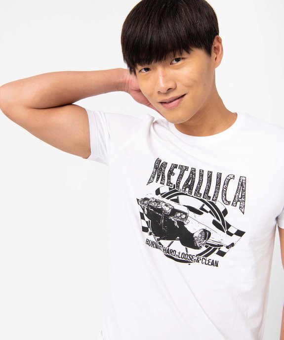 Tee-shirt homme avec motif sur l'avant - Metallica vue2 - METALLICA - GEMO