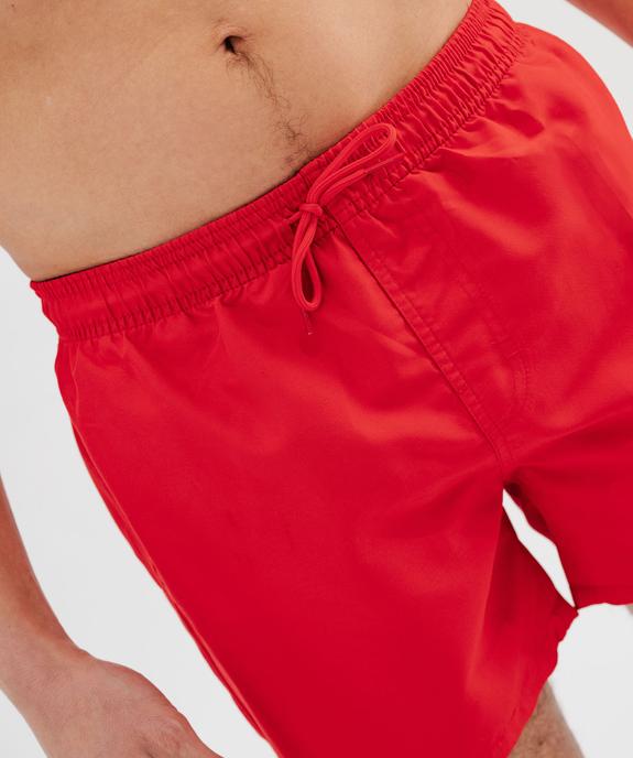 Short de bain homme uni vue4 - GEMO 4G HOMME - GEMO