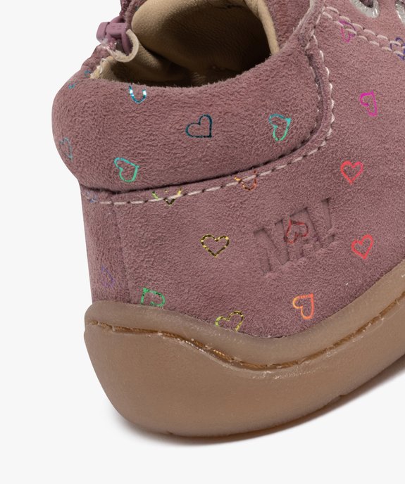 Chaussures premiers pas en cuir avec détails brillants bébé fille - NA! vue6 - NA! GEMO FOR GOOD - GEMO