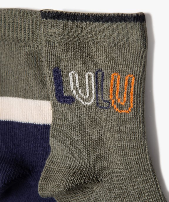 Chaussettes hautes avec motifs bébé fille (lot de 2) - LuluCastagnette vue2 - LULUCASTAGNETTE - GEMO
