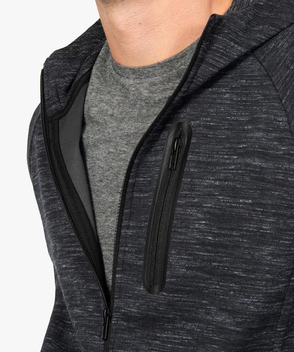 Sweat homme zippé à capuche  vue2 - GEMO (HOMME) - GEMO