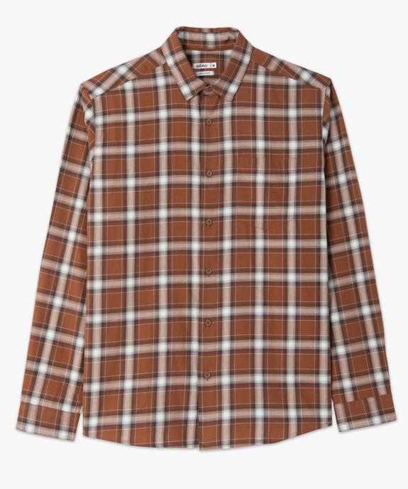 Chemise homme à carreaux - Coupe Regular vue4 - GEMO (HOMME) - GEMO