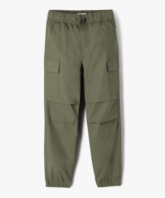 Pantalon cargo taille élastiquée garçon vue1 - GEMO (ENFANT) - GEMO