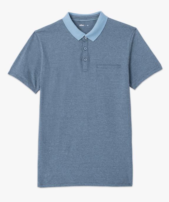 Polo homme à fines rayures et manches courtes vue4 - GEMO (HOMME) - GEMO