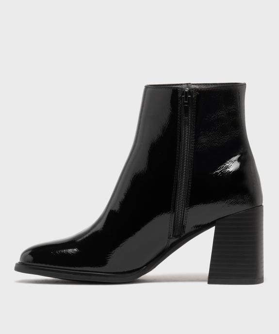 Boots à talon large et bout carré femme vue10 - FOLLOW ME - GEMO