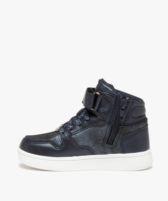 Baskets fille mid-cut ourson pailleté - LuluCastagnette vue3 - LULU CASTAGNETT - GEMO
