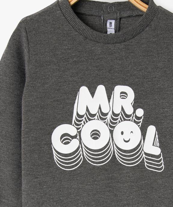 Sweat léger à message bébé garçon vue3 - GEMO 4G BEBE - GEMO