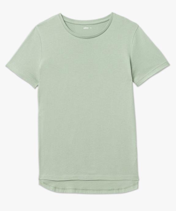 Tee-shirt à manches courtes et col rond femme vue4 - GEMO(FEMME PAP) - GEMO