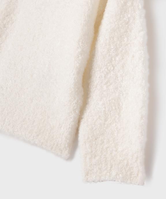 Pull en maille bouclette fille vue3 - GEMO (ENFANT) - GEMO