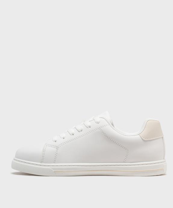 Baskets de ville look minimaliste femme - 5 Miles vue3 - 5 MILES - GEMO