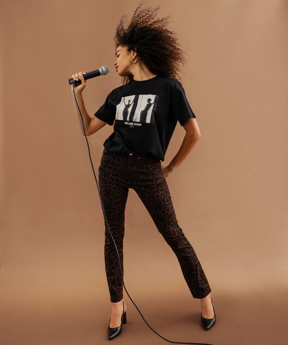 T-shirt imprimé col rond femme - Céline Dion vue6 - CELINE DION - GEMO
