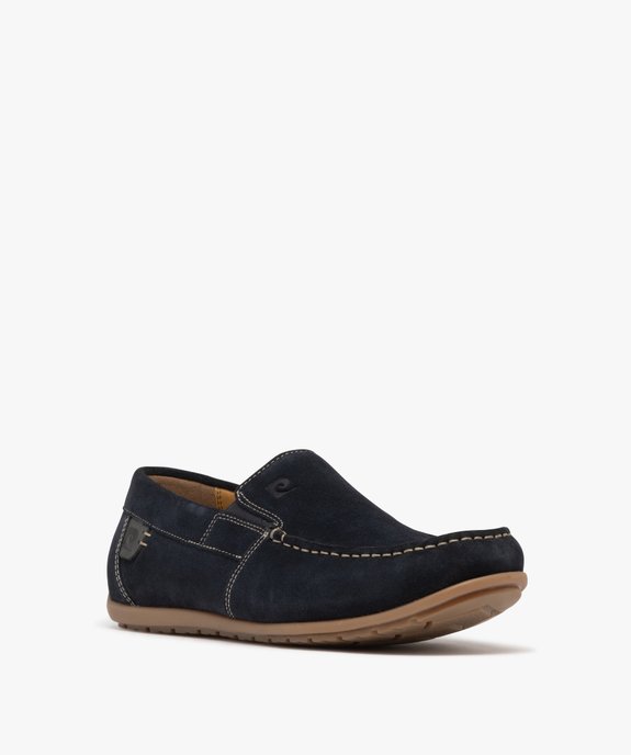 Mocassins en cuir suédé à semelle souple homme - Pierre Cardin vue3 - PIERRE CARDIN D - GEMO