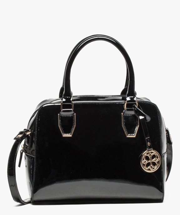 Sac à main femme vernis avec détails dorés vue1 - GEMO (ACCESS) - GEMO
