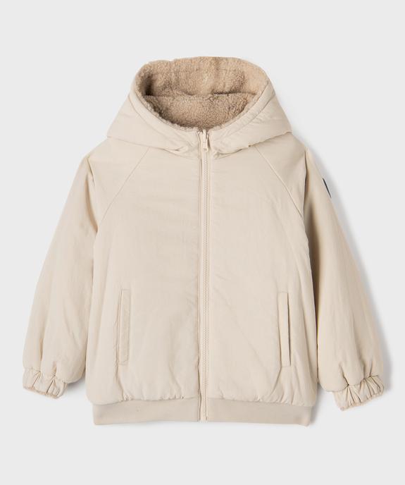 Sweat zippé à capuche réversible garçon vue5 - GEMO (ENFANT) - GEMO