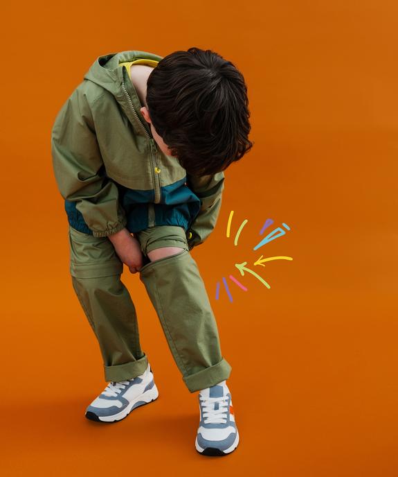 Pantalon transformable en short avec taille élastique garçon vue6 - GEMO 4G GARCON - GEMO