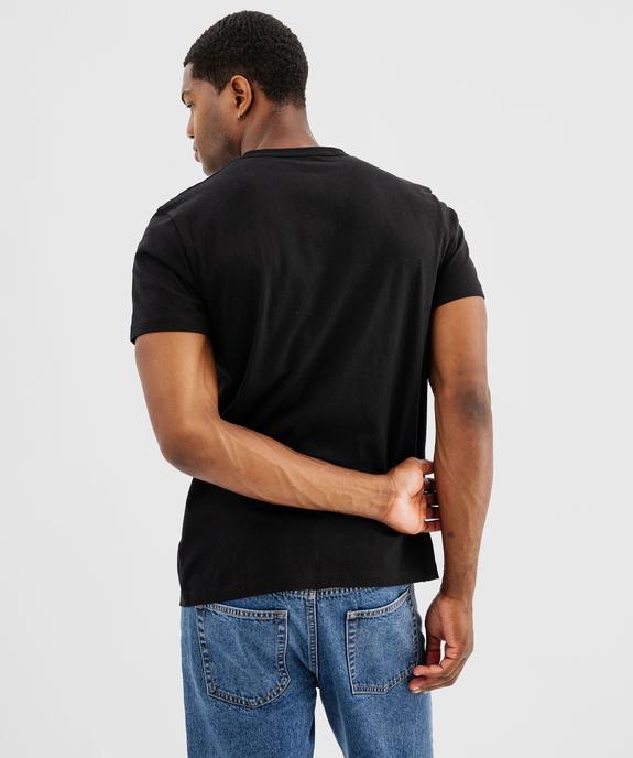 Tee-shirt manches courtes col tunisien homme vue3 - GEMO 4G HOMME - GEMO