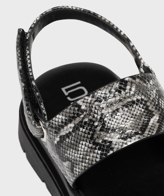 Sandales à larges brides sur semelle crantée femme - 5 Miles vue6 - 5 MILES - GEMO