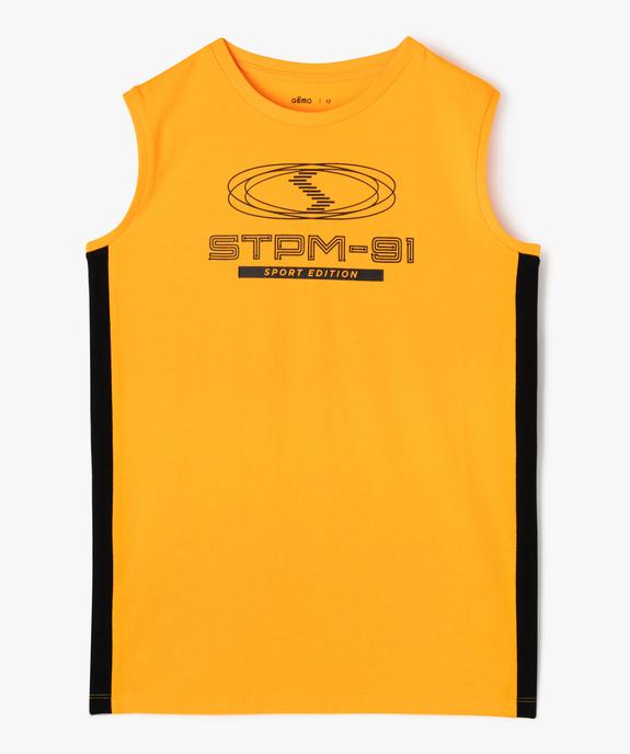 Débardeur imprimé look sport garçon vue1 - GEMO (JUNIOR) - GEMO