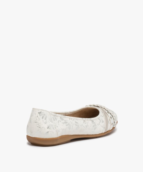Ballerines femme à talon plat et dessus fantaisie vue4 - GEMO(URBAIN) - GEMO