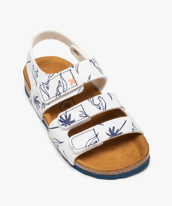 Sandales garçon imprimées à bride scratch vue5 - GEMO (ENFANT) - GEMO