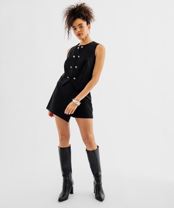 Top court uni col rond femme vue4 - GEMO(FEMME PAP) - GEMO